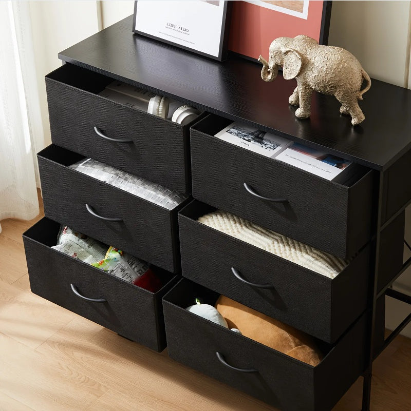 Commode haute 6 tiroirs – Rangement chambre à coucher