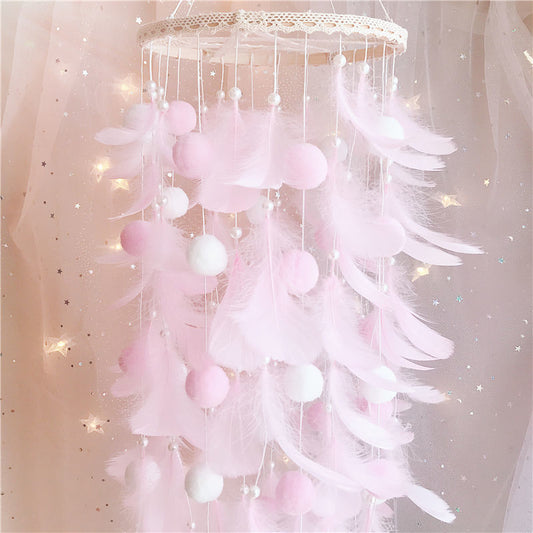 Attrape-rêves décoration chambre fille – Pendentif ornement mural