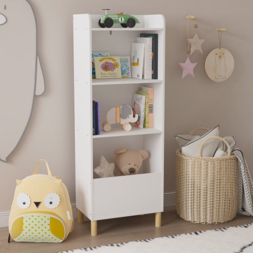Bibliothèque pour enfants – Meuble 4 niveaux de rangement