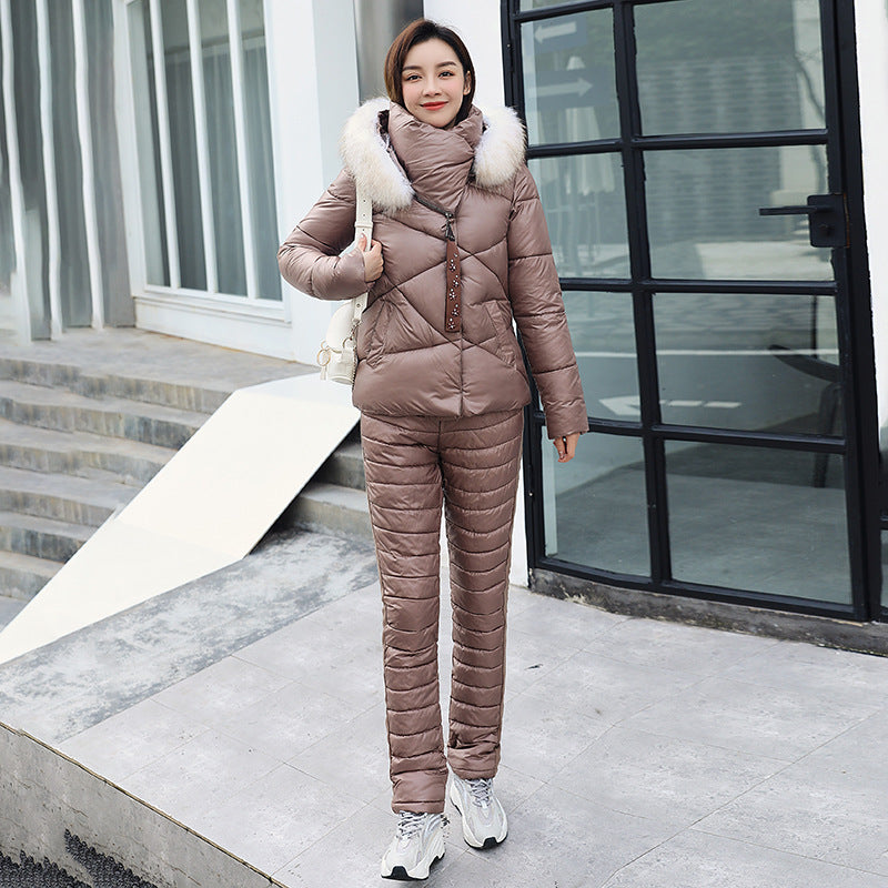 Veste d’hiver femme – Manteau court épais et matelassé