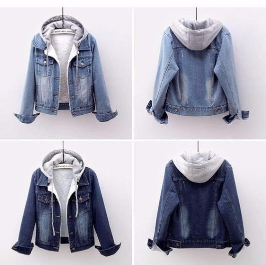 Hiver denim coton manteau