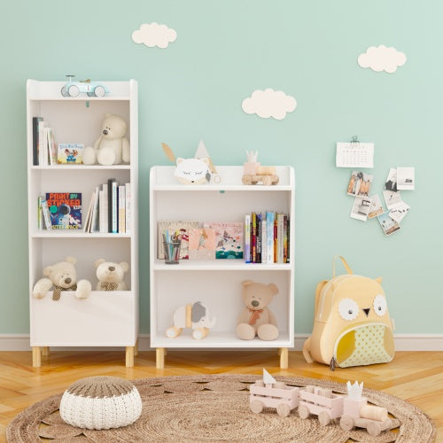 Bibliothèque pour enfants – Meuble 4 niveaux de rangement