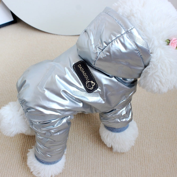 Manteau d’hiver rembourré pour chien – Vêtement chaud en coton, quatre pattes