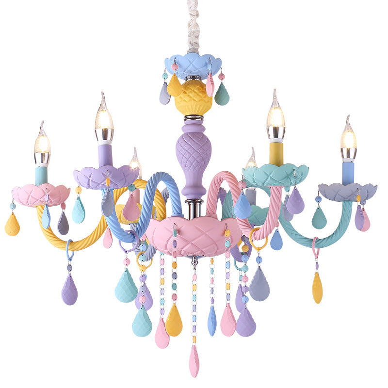 Lampe de chevet cristal – Design macaron, élégante et moderne