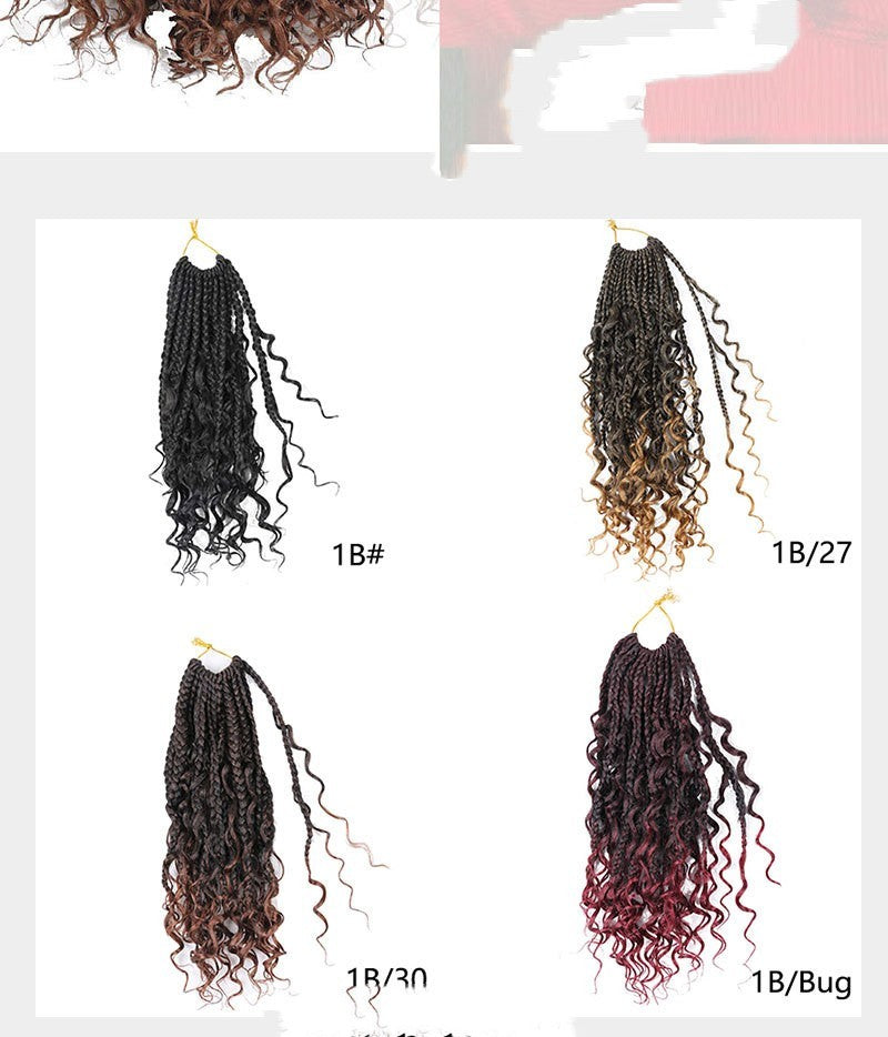 Mèches crochet Dirty Braid fines – Trois brins (syntétiques)