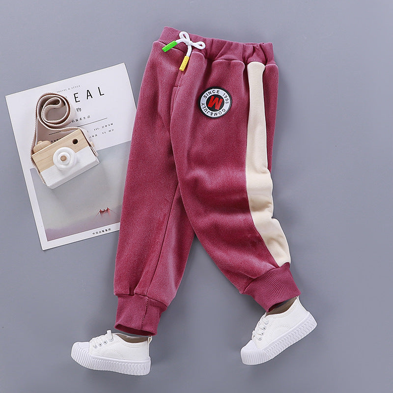 Pantalons de survêtement en cachemire pour enfants