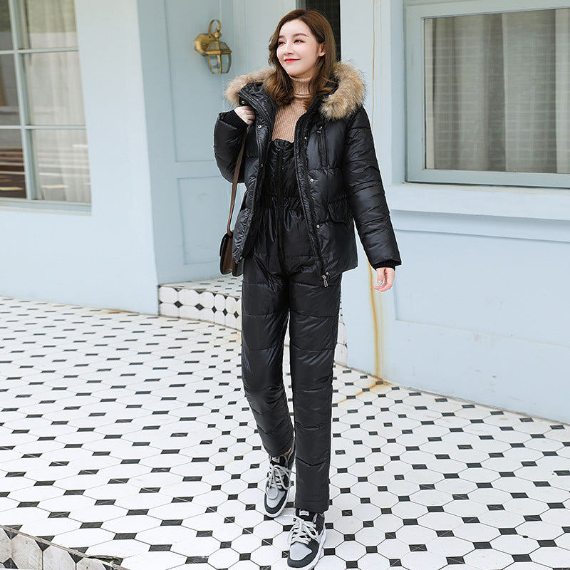 Veste Matelassée Femme Style Tailleur – Garnie de Duvet, Élégante et Chaude