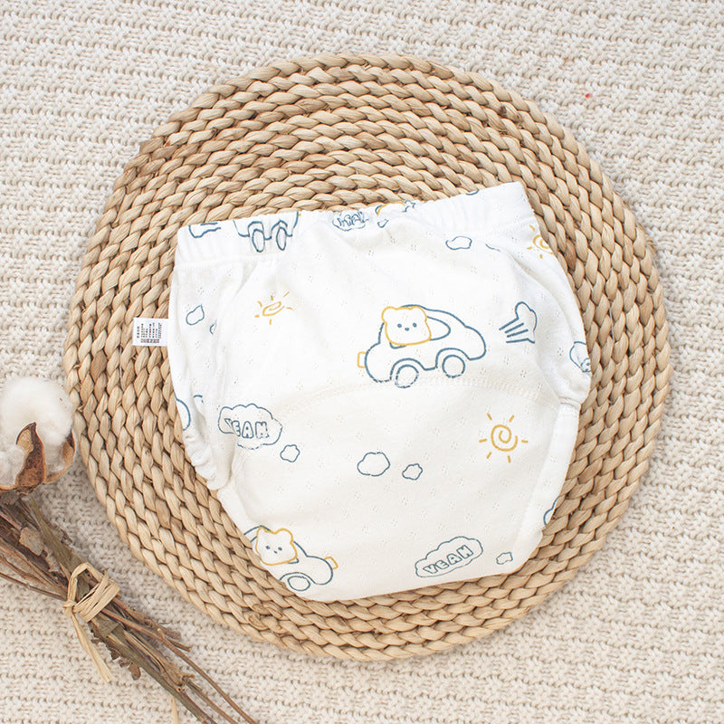 Couche Lavable en Tissu Gaze pour Nouveau-né – Culotte d’Apprentissage Imperméable
