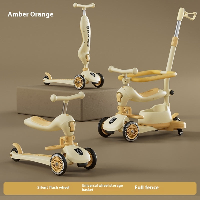 Trottinette Enfant Multifonction – Musique & Lumières LED – Jeu et Mobilité Ludique