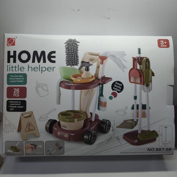 Ensemble de Nettoyage Jouet avec Mini Aspirateur (3 piles AA non incluses)