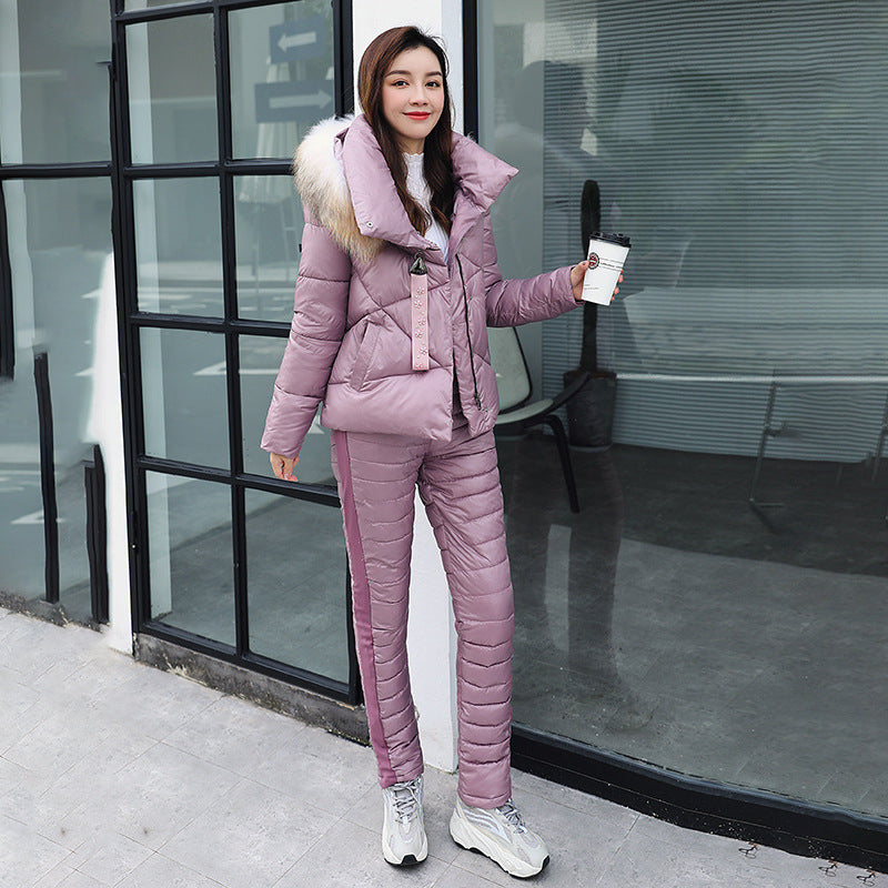 Veste d’hiver femme – Manteau court épais et matelassé