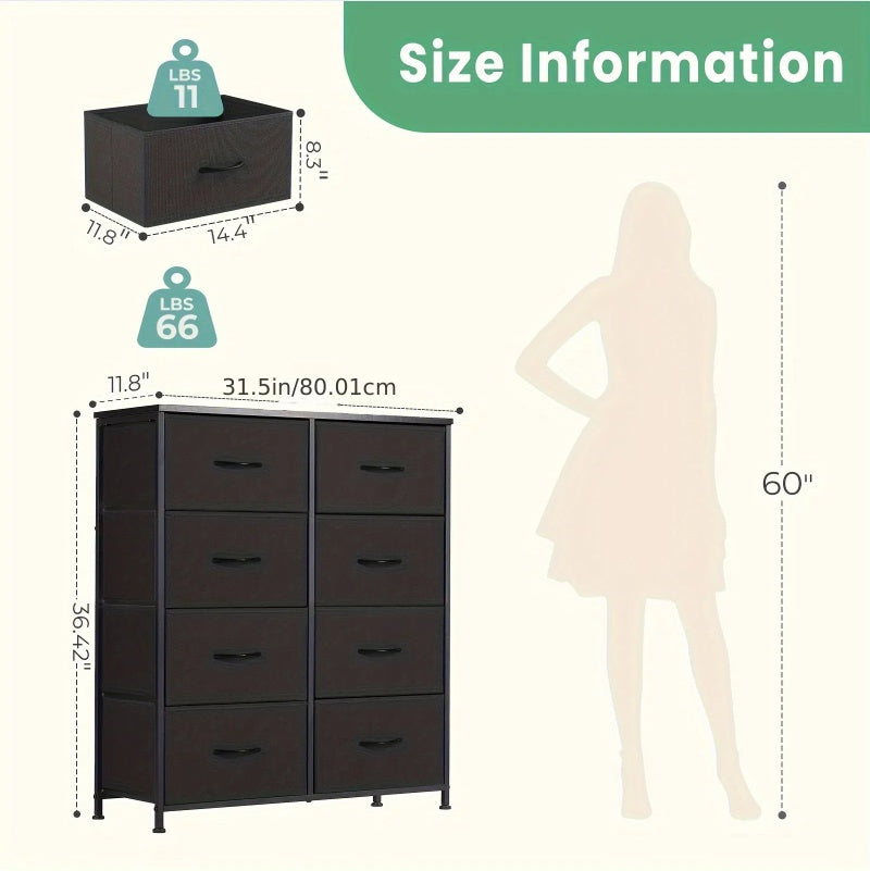 Commode haute 6 tiroirs – Rangement chambre à coucher