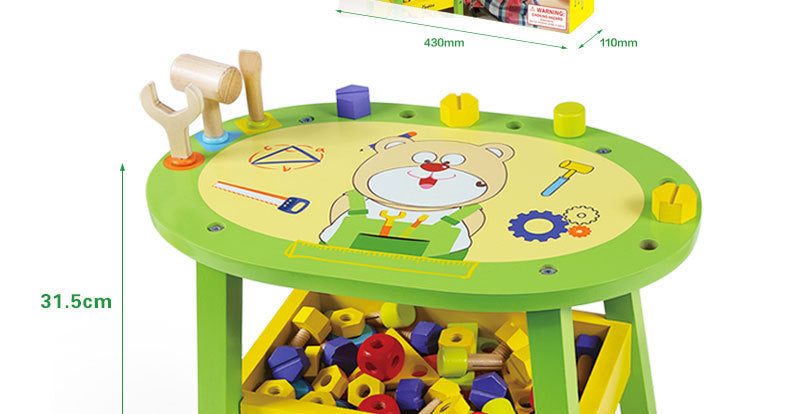 Table d’Outils de Simulation – Atelier de Bricolage pour Enfants