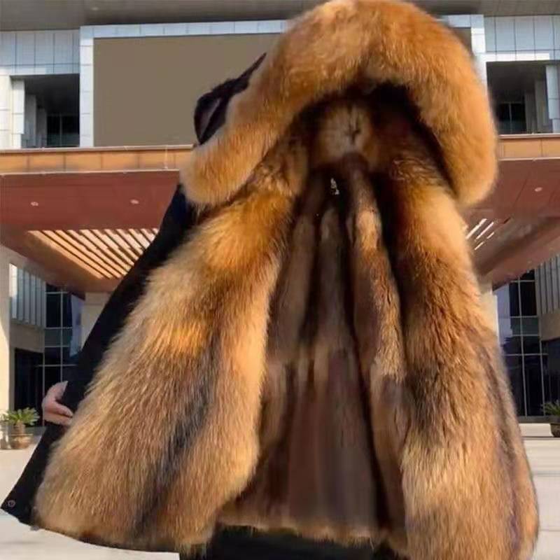 Hommes hiver chaud parka manteau