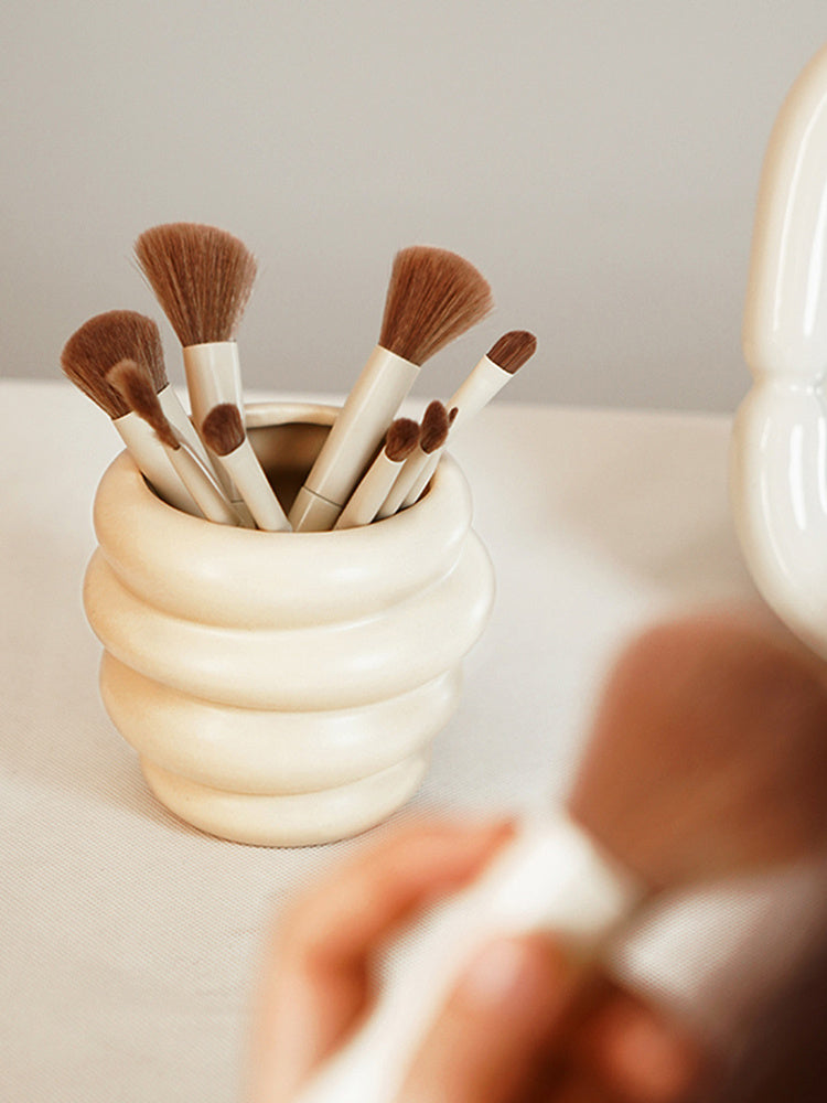 Cylindre de rangement pour pinceaux de maquillage – Style Ins, organiseur de coiffeuse