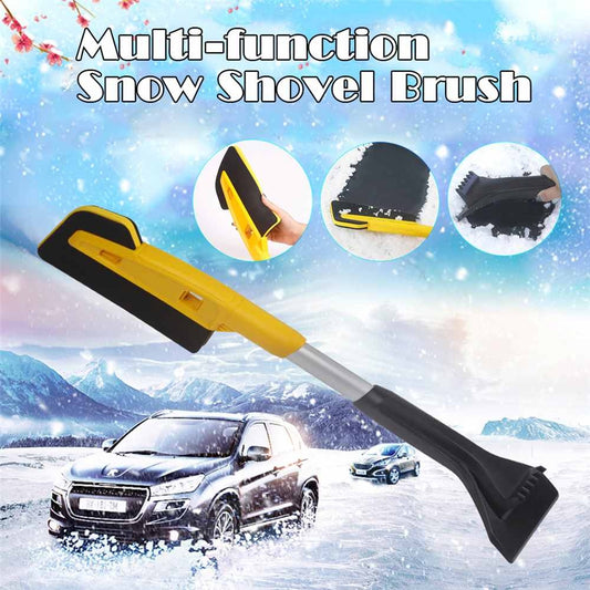 Pelle à Neige Voiture 3-en-1 – Brosse en Éponge EVA & Grattoir avec Manche Long | Hiver