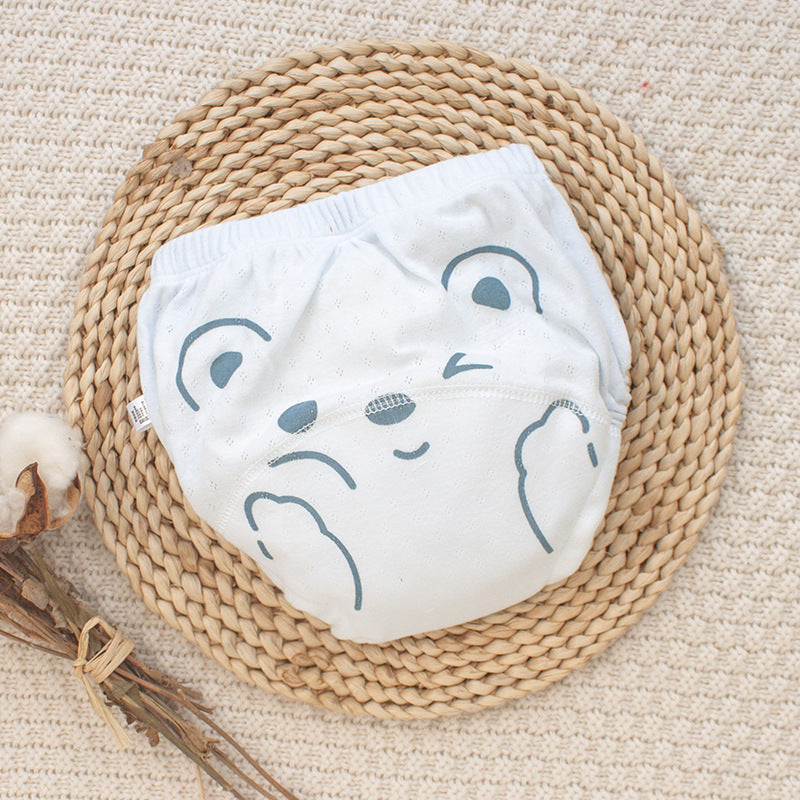 Couche Lavable en Tissu Gaze pour Nouveau-né – Culotte d’Apprentissage Imperméable