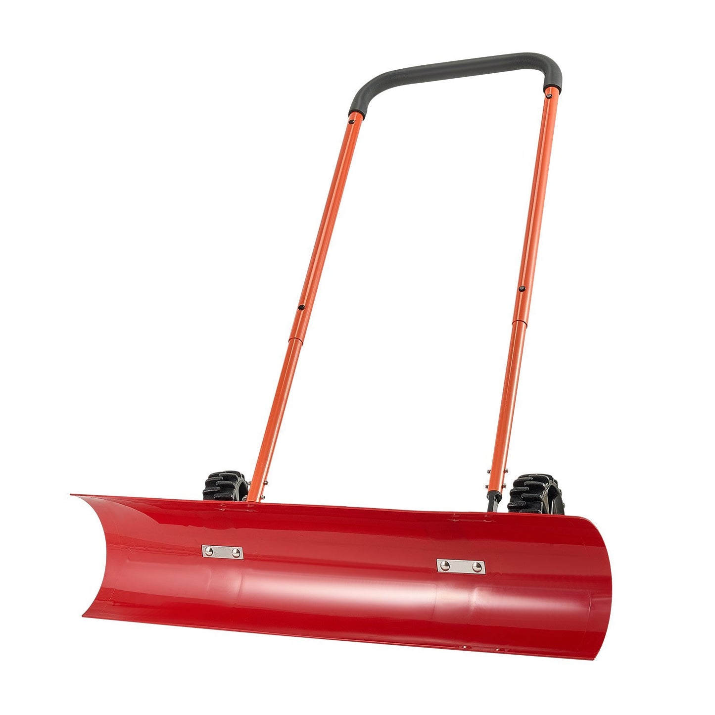 Pelle à neige avec roues – Lame 96 cm en plastique, chasse-neige d’hiver pour allée et entrée