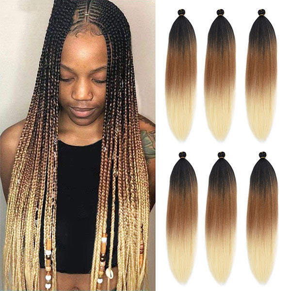 Mèches crochet Dirty Braid bouclées et volumineuses.