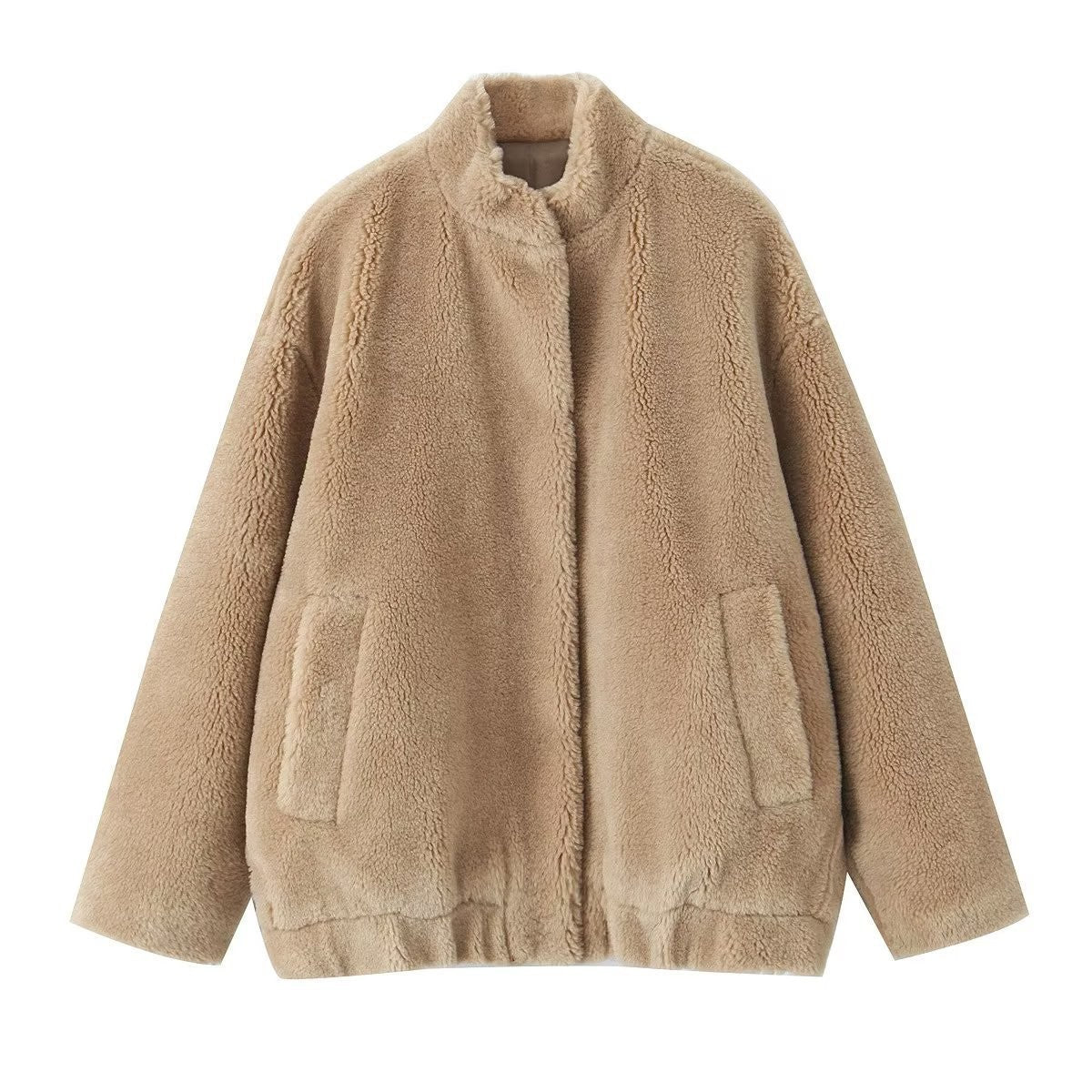 Blouson bomber femme en polaire – Chaud et décontracté