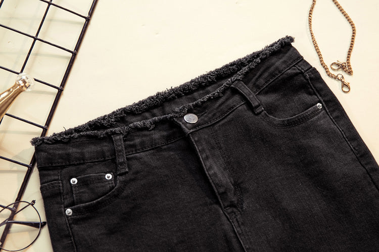 Jeans Femme Doublé Polaire – Coupe Ample Fuselée, Chaud & Confortable pour l’Hiver