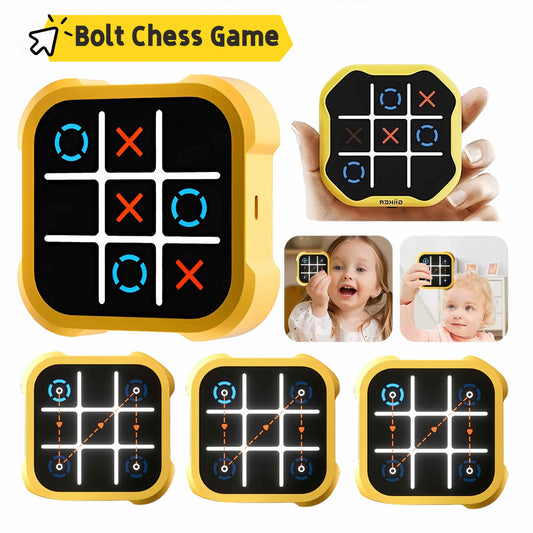 Jeu Éducatif Morpion & Échecs Mini – Version Montessori Portable