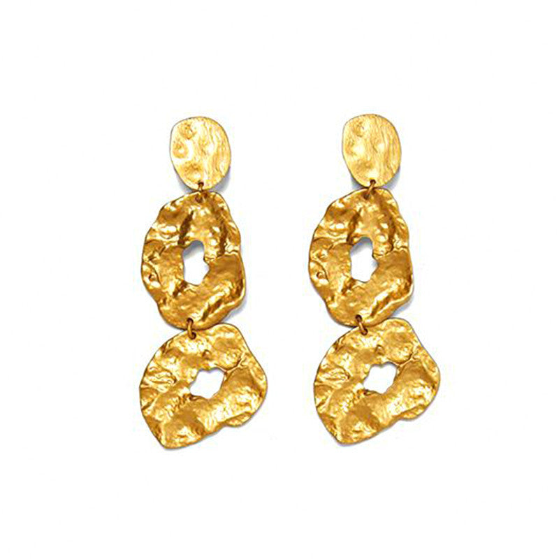 Boucles d’oreilles pendantes rétro pour femmes – bijoux géométriques tendance
