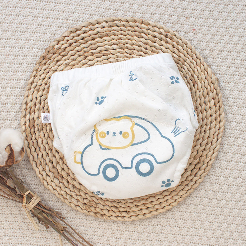 Couche Lavable en Tissu Gaze pour Nouveau-né – Culotte d’Apprentissage Imperméable