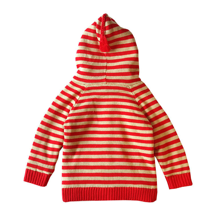 Veste-Pull Enfant Épaisse en Coton & Polaire – Automne/Hiver