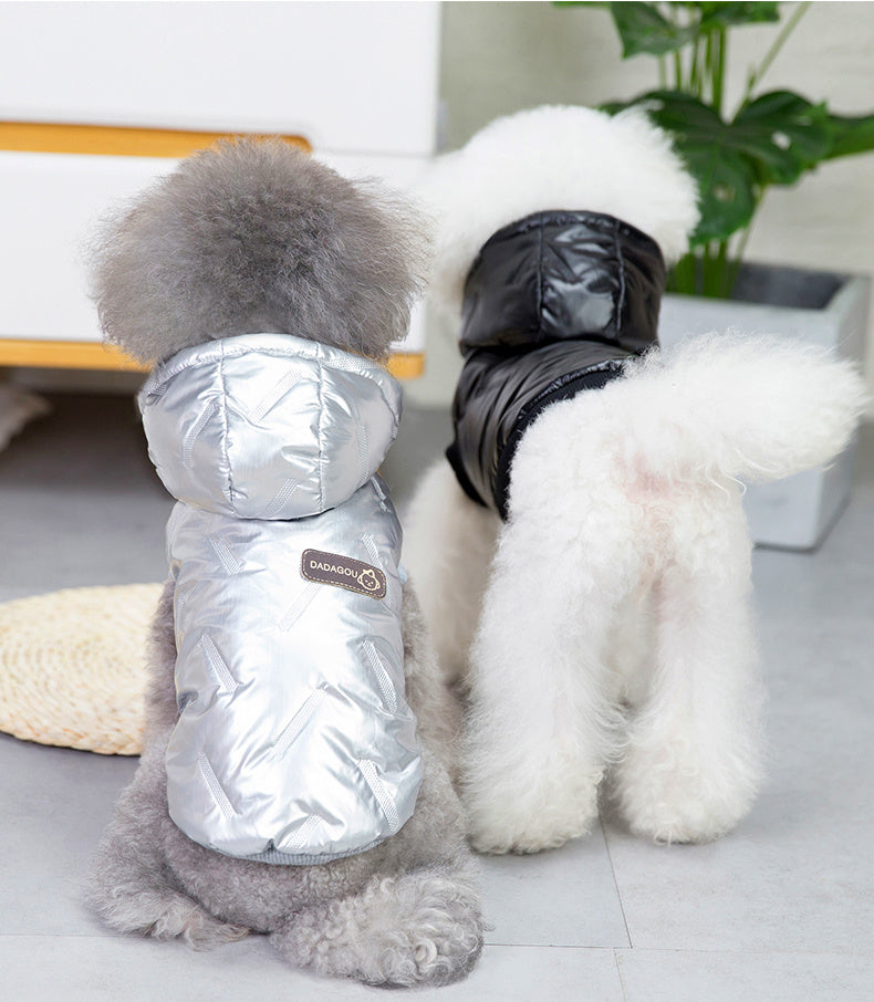 Manteau d’hiver rembourré pour chien – Vêtement chaud en coton, quatre pattes