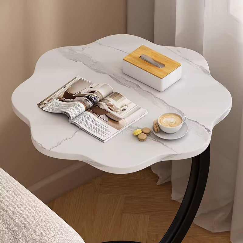 Table Basse Ronde à Double Niveau