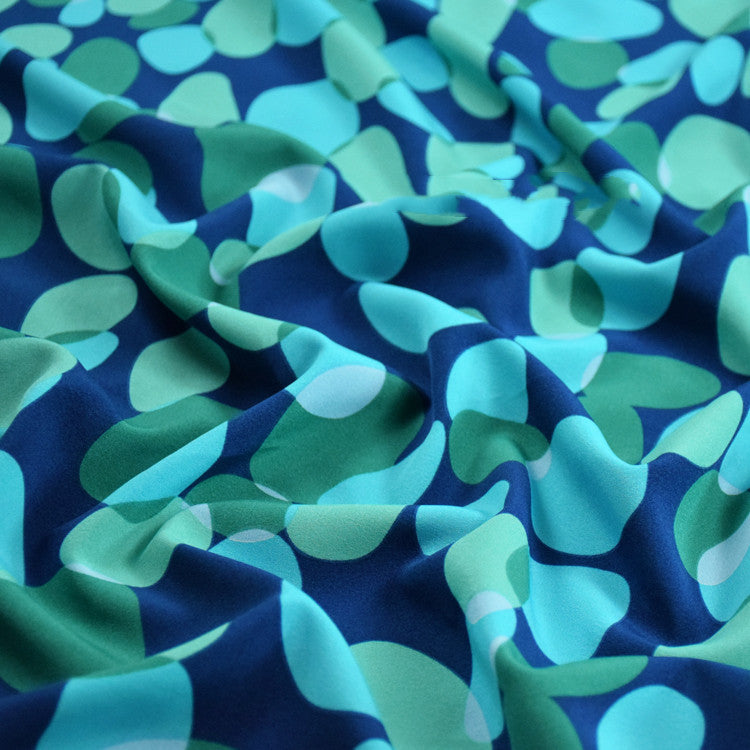 Tissu imprimé galets – Haute qualité pour robes