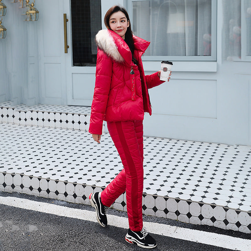 Veste d’hiver femme – Manteau court épais et matelassé