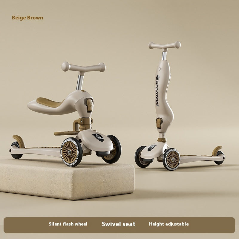 Trottinette Enfant Multifonction – Musique & Lumières LED – Jeu et Mobilité Ludique