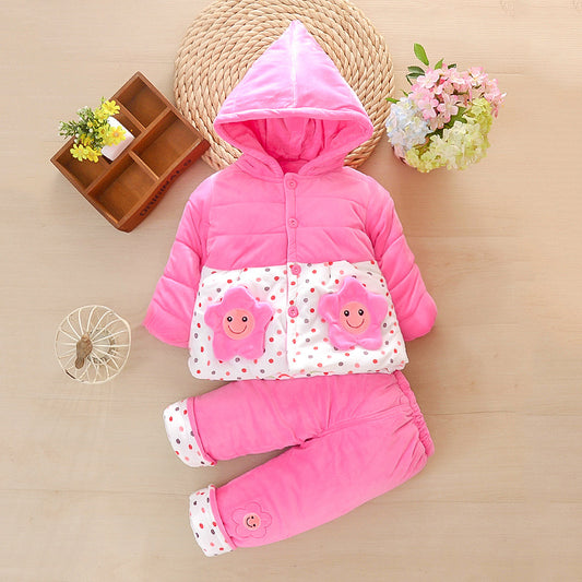 Ensemble fille automne & hiver – Manteau matelassé chaud