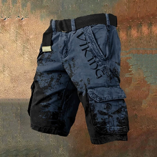 Shorts tendance pour hommes à fermeture éclair avec impression numérique 3D