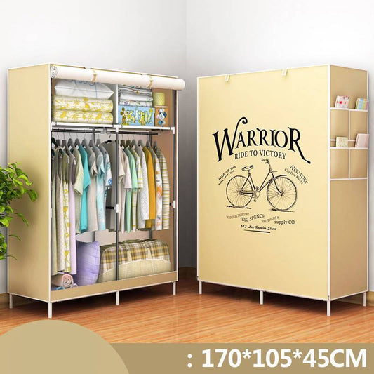 Armoire simple fermée avec housse anti-poussière – spéciale dortoir / chambre