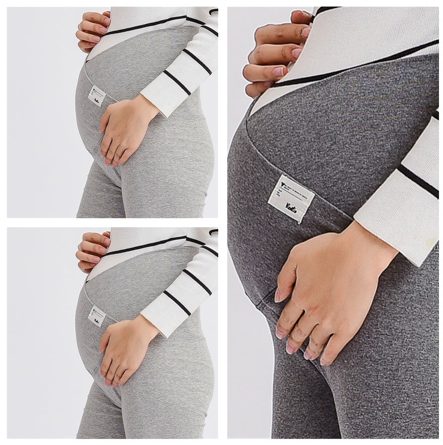 Legging Femme Enceinte Taille Basse Croisée – Confort Maternité et Soutien Doux