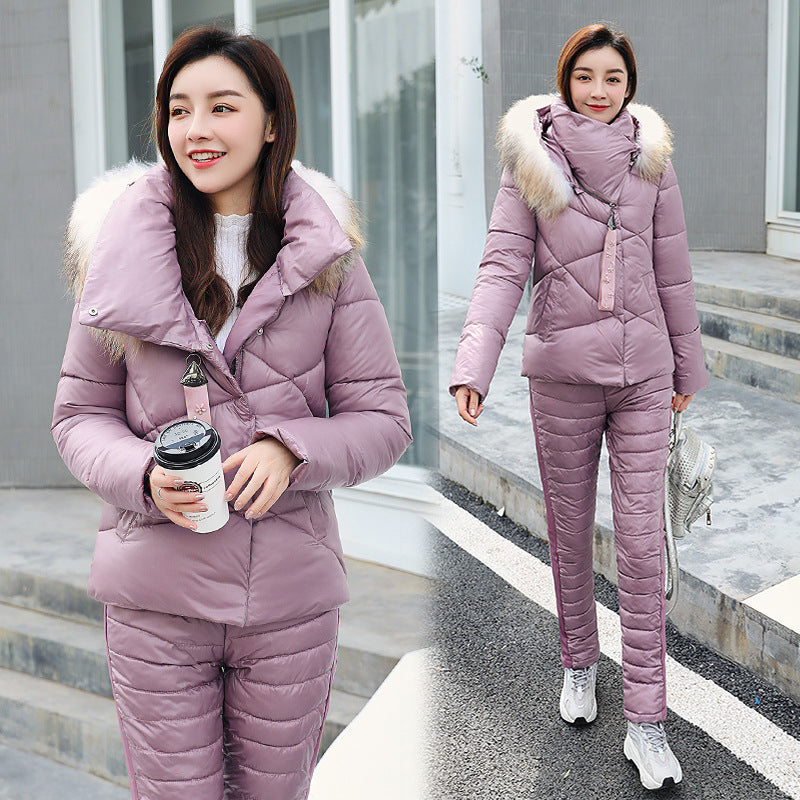 Veste d’hiver femme – Manteau court épais et matelassé