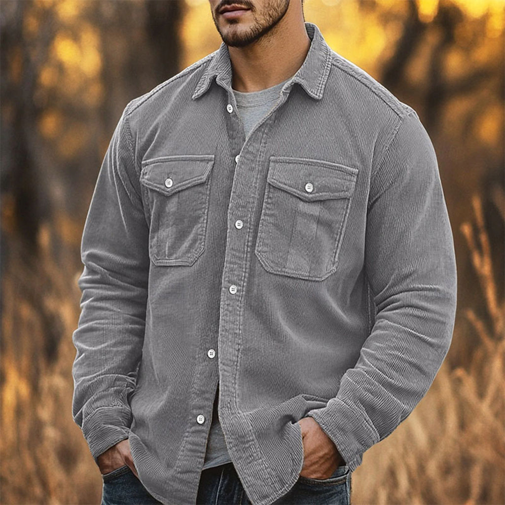 Chemise homme à boutons – Style casual, tissu léger