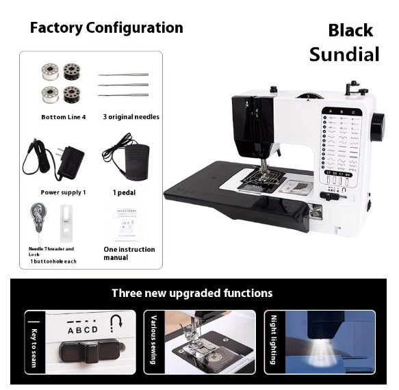 Machine à Coudre Électrique Multifonctionnelle de Bureau – Automatique avec Carte d’Extension