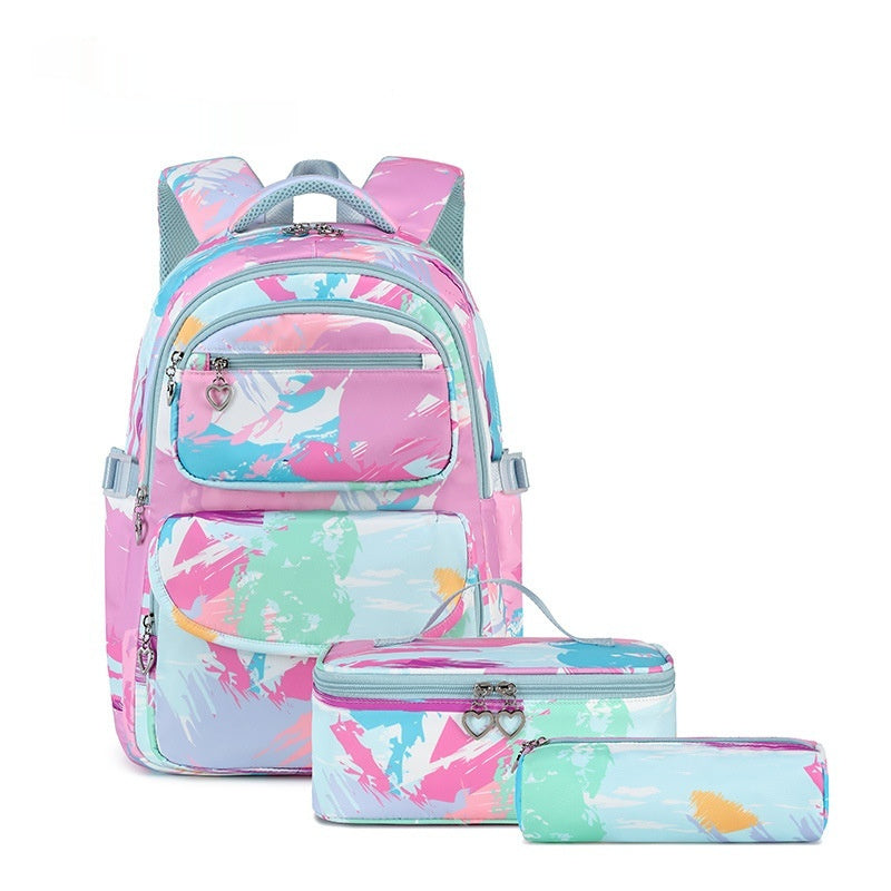 Ensemble sac à dos scolaire 3 pièces – Motifs imprimés et style tendance