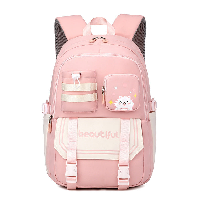 Cartable grande capacité pour filles – École primaire – Mignon