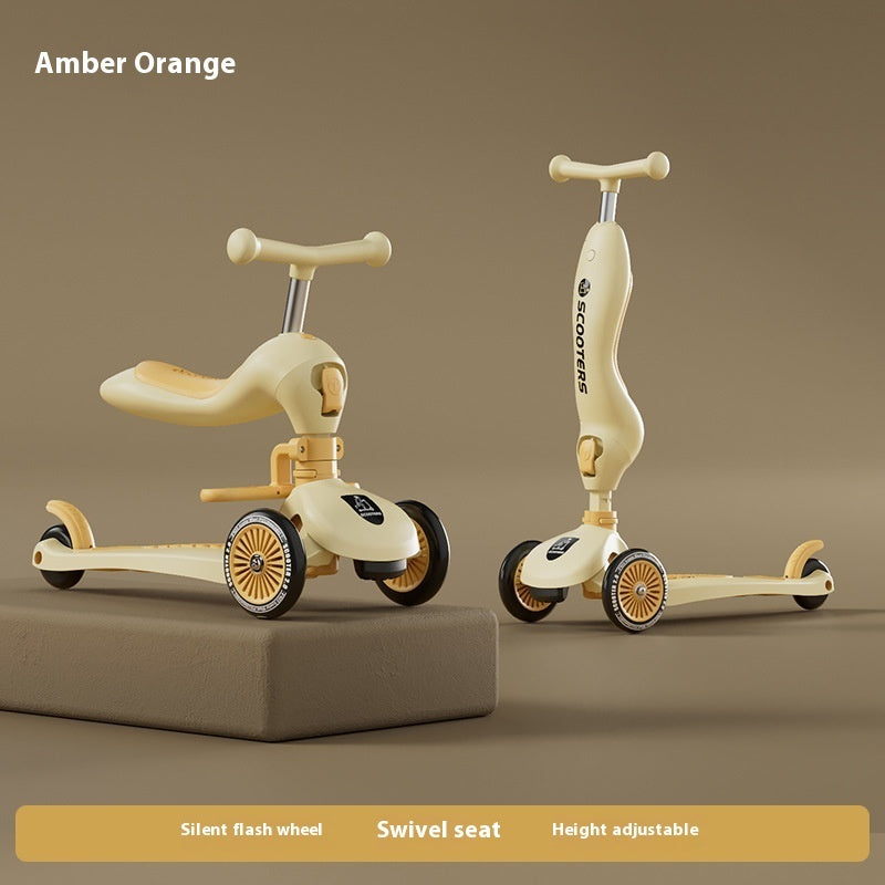 Trottinette Enfant Multifonction – Musique & Lumières LED – Jeu et Mobilité Ludique