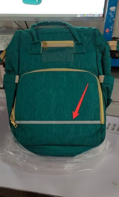 Sac à langer multifonction grande capacité – version USB rechargeable, pliable pour lit de bébé