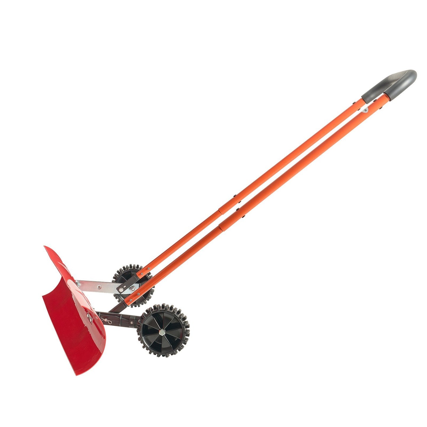 Pelle à neige avec roues – Lame 96 cm en plastique, chasse-neige d’hiver pour allée et entrée