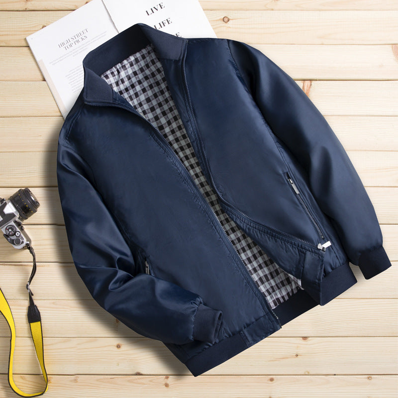 Blouson aviateur homme – Veste d’hiver en polaire peluche, nouveau modèle