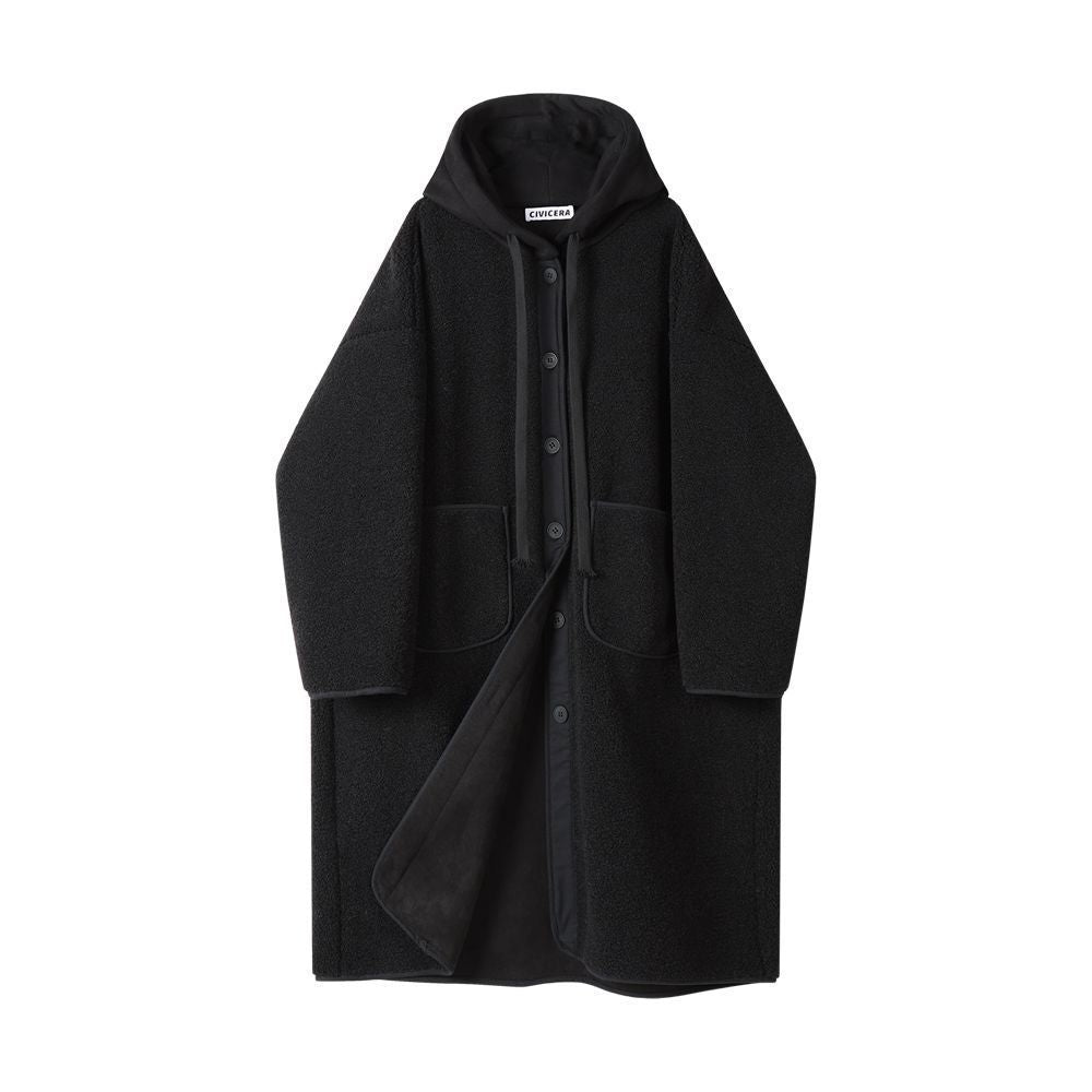 Manteau femme en laine d’agneau – Mode automne & hiver