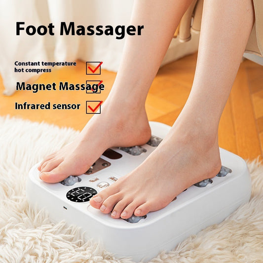 Appareil de massage sans fil pour les pieds – Fonction de pétrissage automatique et recharge rapide