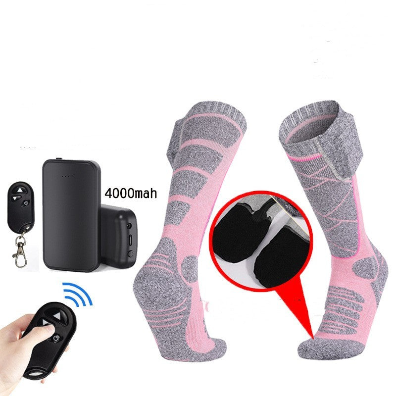 Chaussettes Chauffantes à Télécommande – Modèle Long Tube Rechargeable